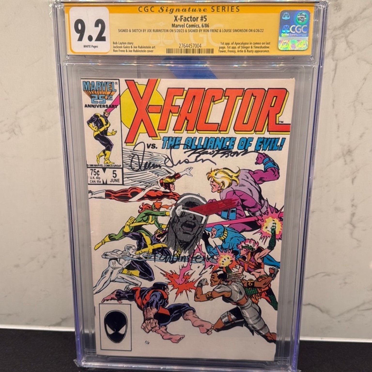 X-Factor #5, #6 & #24 – CGC Graded – 1st Full Appearance of Apocalypse – Multiple Signatures & Sketched – Marvel Key Issues