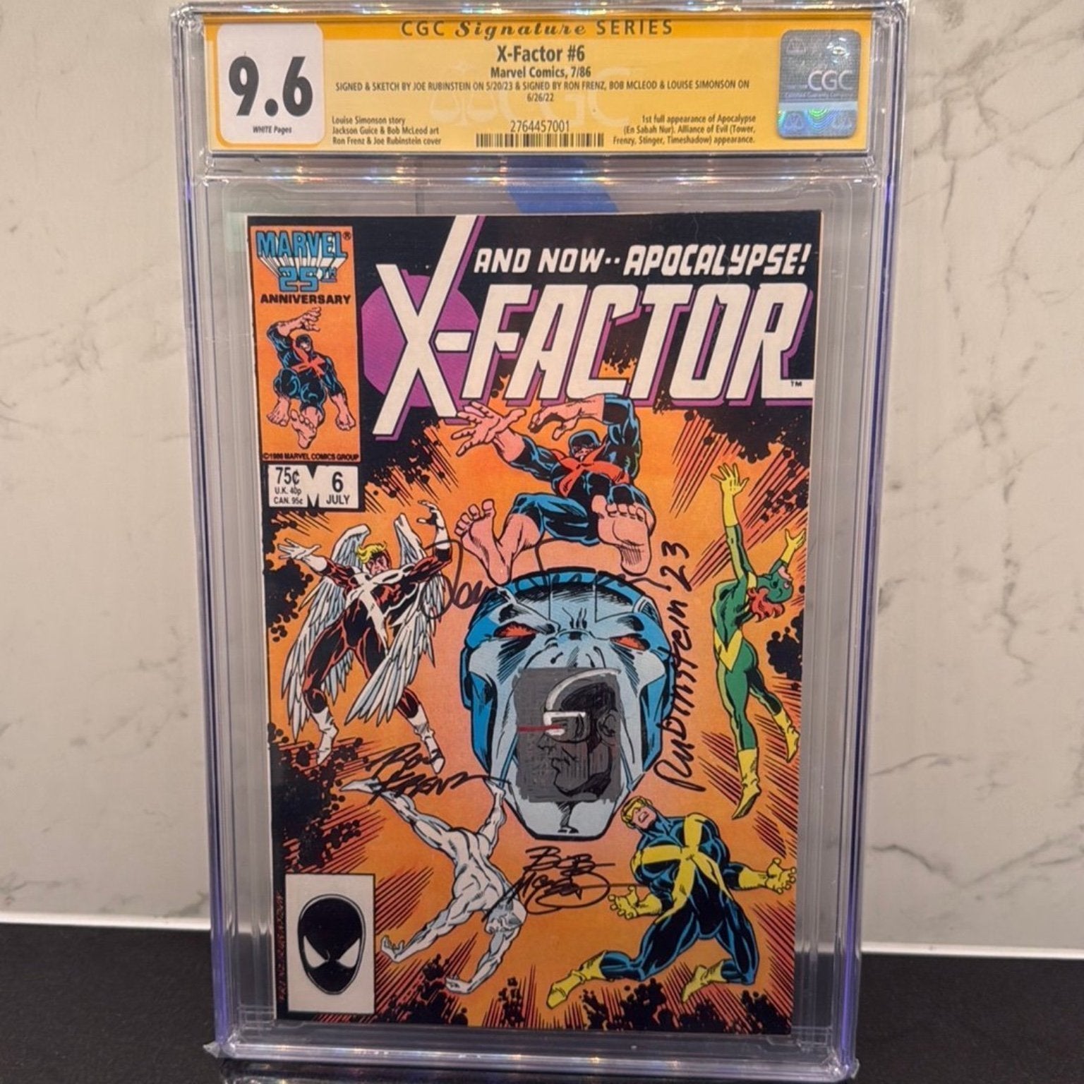 X-Factor #5, #6 & #24 – CGC Graded – 1st Full Appearance of Apocalypse – Multiple Signatures & Sketched – Marvel Key Issues